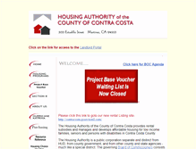 Tablet Screenshot of contracostahousing.org
